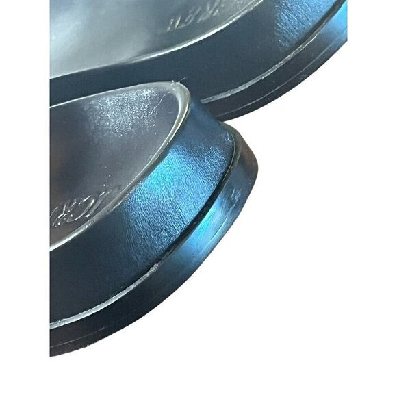 J Crew Leather Sandal 10 Black Metal Buckle Slip On Preppy Neutral Colbie Resort - Picture 8 of 10